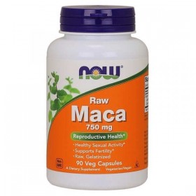 Raw Maca 750mg 90 veg capules Now Foods